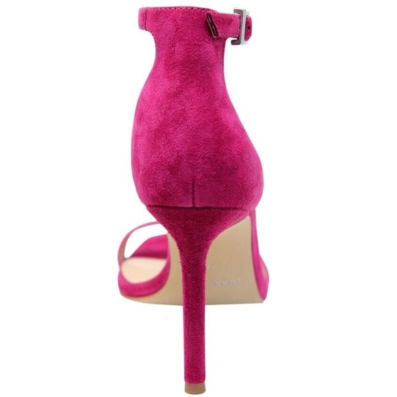 Charles David Heels Extra Dress Strappy Stiletto Magenta Pink Suede Sz 10M - Picture 7 of 15